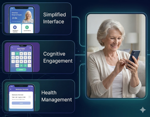 Senior Hub App Features Preview